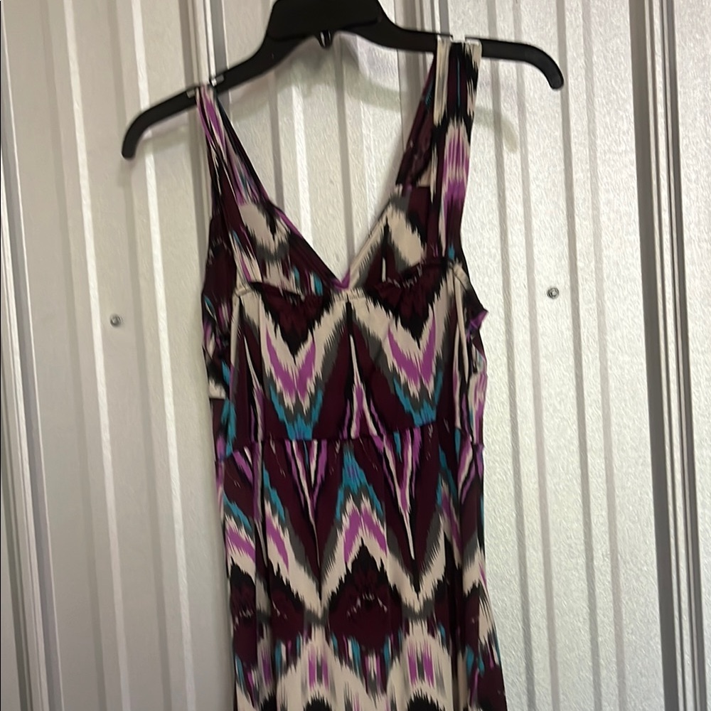 Purple patterned dress